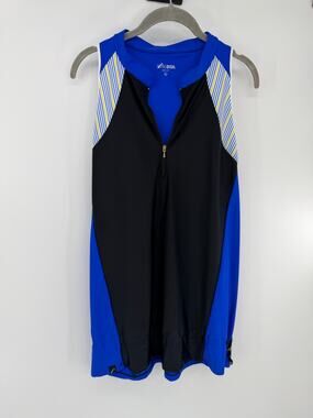 SwingDish, quarter-zip racerback golf/tennis shirt